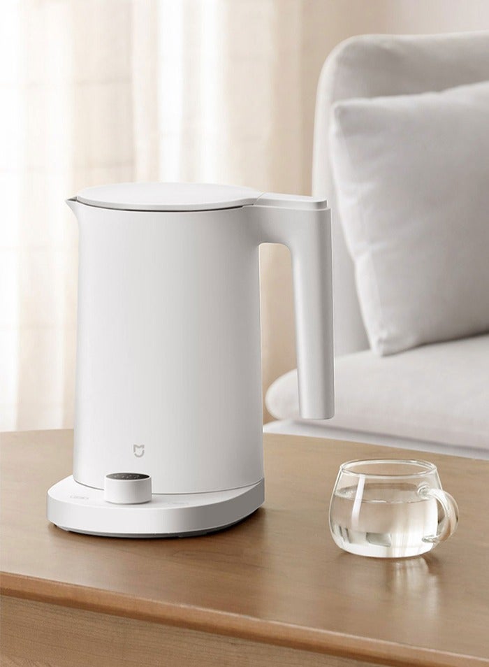 Xiaomi 2 Pro Smart Electric Water Kettle LED Display Intelligent Temperature Control Fast Hot Boiling Stainless Teapot 1.7 L 1800 W MJJYSHO1YM White - Image 2