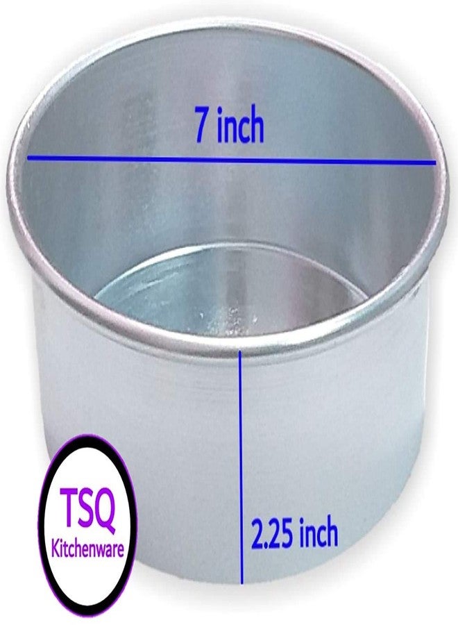 TSQ KITCHENWARE:- 7 inch Daimeter Aluminium Round Cake Mould Make 1kg Cake Use for Microwave Ovens. - Image 2
