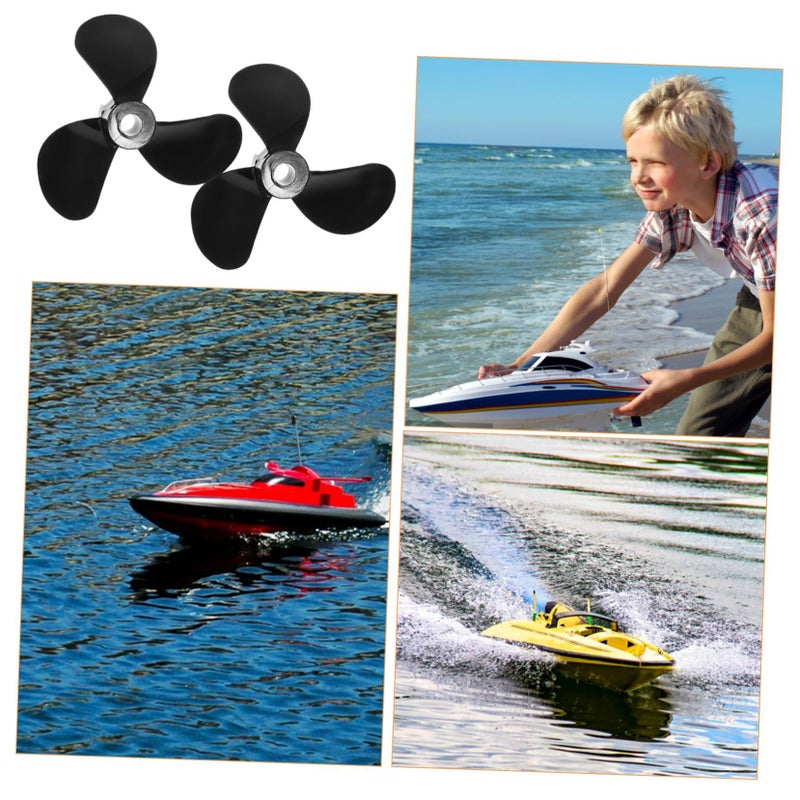 HANABASS Pair Plastic Boat Propeller 2 Blade RC Boat Propeller Parts Replacement Remote Control Boat Accessories - Image 5