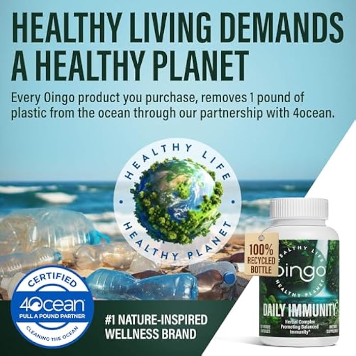 Daily Immunity Capsules, Quercetin, Reishi Mushroom, Zinc, Oregano Oil, and Vitamin C, 120 Veggie Capsules - Image 5