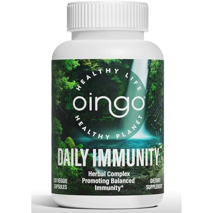 Daily Immunity Capsules, Quercetin, Reishi Mushroom, Zinc, Oregano Oil, and Vitamin C, 120 Veggie Capsules - Image 1