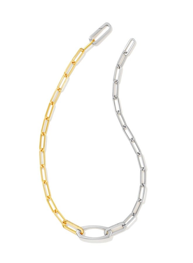 كيندرا سكوت قلادة كيندرا سكوت أديلين سلسلة ذهبية/روديوم/معدن مختلط، مقاس واحد