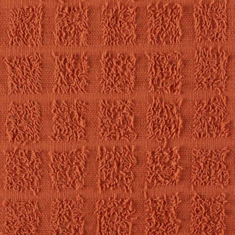 DII Basic Terry Collection Solid Windowpane Dishcloth Set  12x12  Spice  6 Piece - Image 2