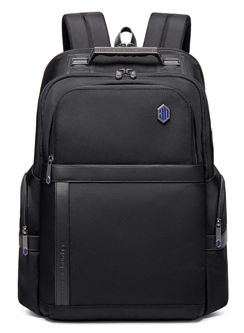 ARCTIC HUNTER Premium Laptop Shoulder Backpack TSA Friendly Opening Water/Scratch Resistant Daypack with Built in USB/Earphone Port for Men and Women B00449 Black