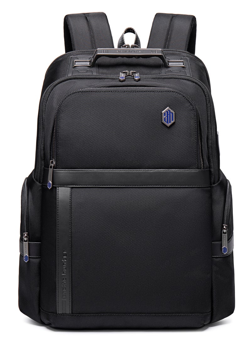 ARCTIC HUNTER Premium Laptop Shoulder Backpack TSA Friendly Opening Water/Scratch Resistant Daypack with Built in USB/Earphone Port for Men and Women B00449 Black - Image 3