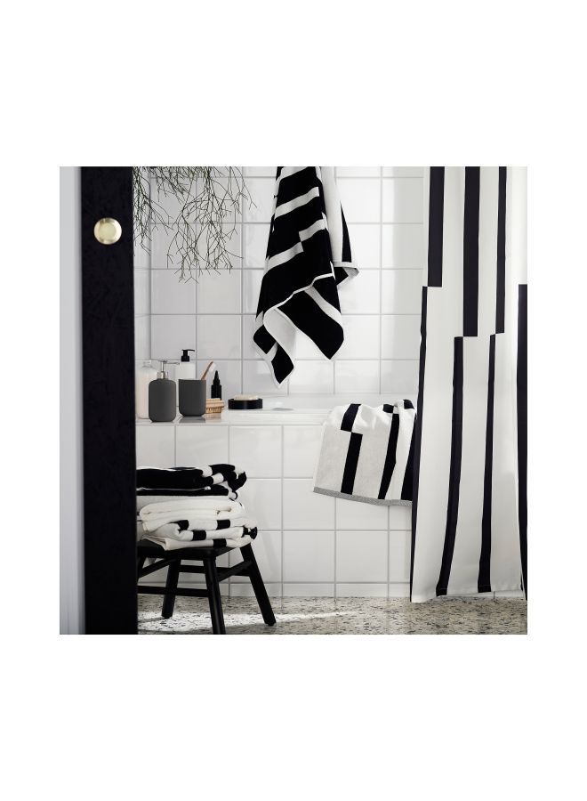 نيبمينينت منشفة قطنية لليدين أسود/ أبيض 40x70سنتيمتر - Image 4