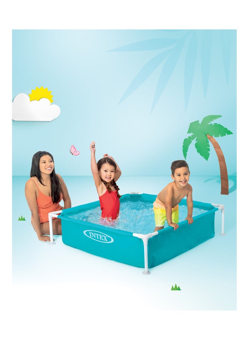 INTEX Blue Mini Frame Above Ground Pool 48x48x12 Inch - Image 1