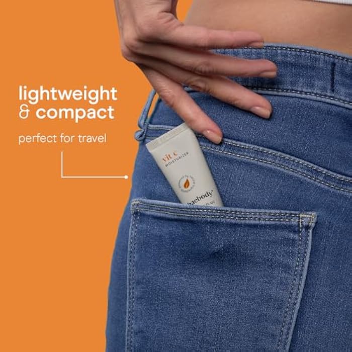 Baebody Made in USA Vitamin C Face Moisturizer - Travel Size Brightening Vitamin C Cream Moisturizer with Jojoba Oil - Anti Aging and Hydrating (0.5 fl oz/15 ml) - Image 3