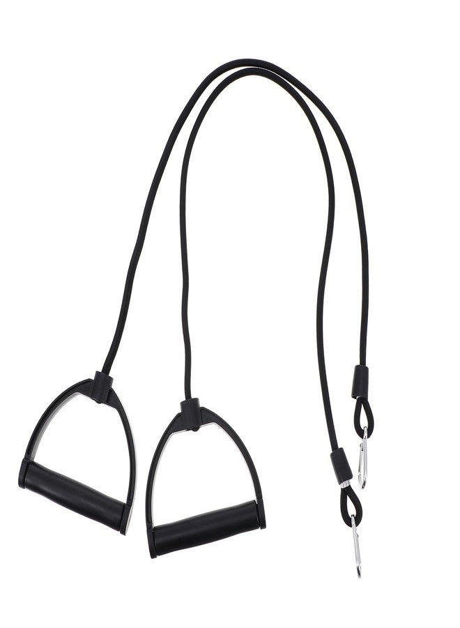 IMIKEYA Resistance Bands: 1 Pair Stepper Resistance Band Fitness Exercise Bands with Handles Fitness Bands Pull Ropes Exercising Bands Resistance Bands for Workout Strength Training at Home, Black - Image 1