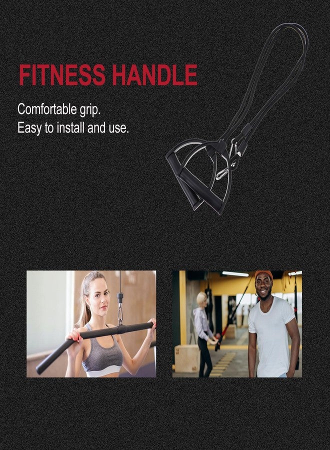 IMIKEYA Resistance Bands: 1 Pair Stepper Resistance Band Fitness Exercise Bands with Handles Fitness Bands Pull Ropes Exercising Bands Resistance Bands for Workout Strength Training at Home, Black - Image 2