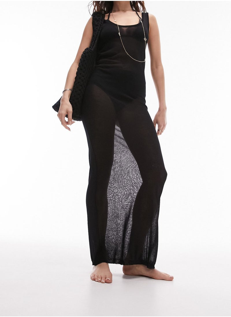 TOPSHOP - Knitted Beachwear Dress - Image 1