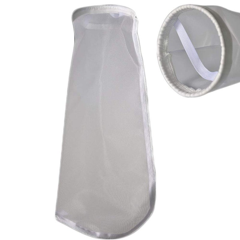 Honritone 7Inch Ring 300 Micron Nylon Monofilament Mesh Filter Bag,7" x 32" Liquid Filter Sock (300Micron 7" x 32“) - Image 1