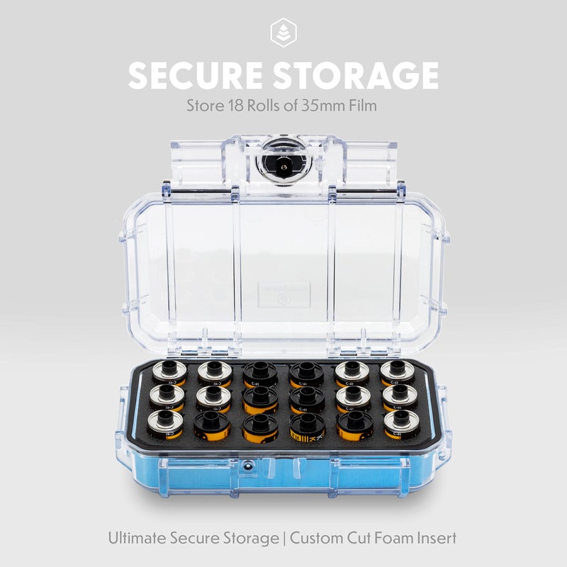 Evergreen 35mm Film Storage Case | Holds 18 Rolls | Preserve and Protect Your Film | Waterproof, Crushproof, & Freezer-Safe (Film Not Included) (Black) - Image 3
