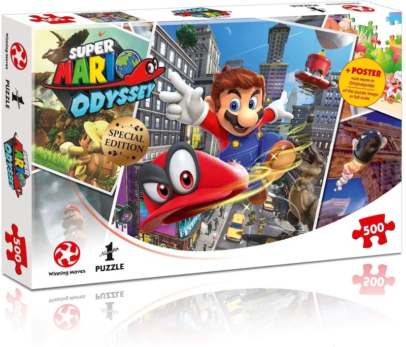 Winning Moves Super Mario Odyssey World Traveller Puzzle (500 Pieces) - Image 1