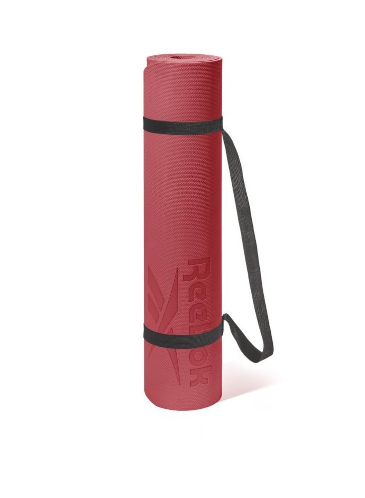 ريبوك حصيرة يوغا بسماكة 6 مم بلون غبار الأسترو – مبطنة ومقاومة للانزلاق لتوفير راحة أثناء التمارين - Image 3