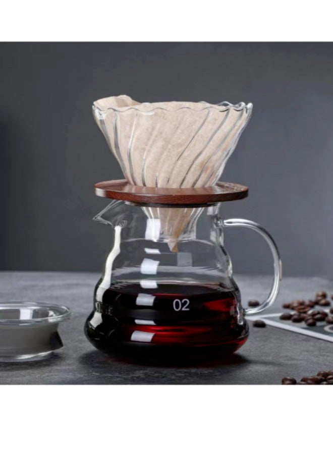 طقم ماكينة القهوة V60 مكون من 7 قطع - Image 4