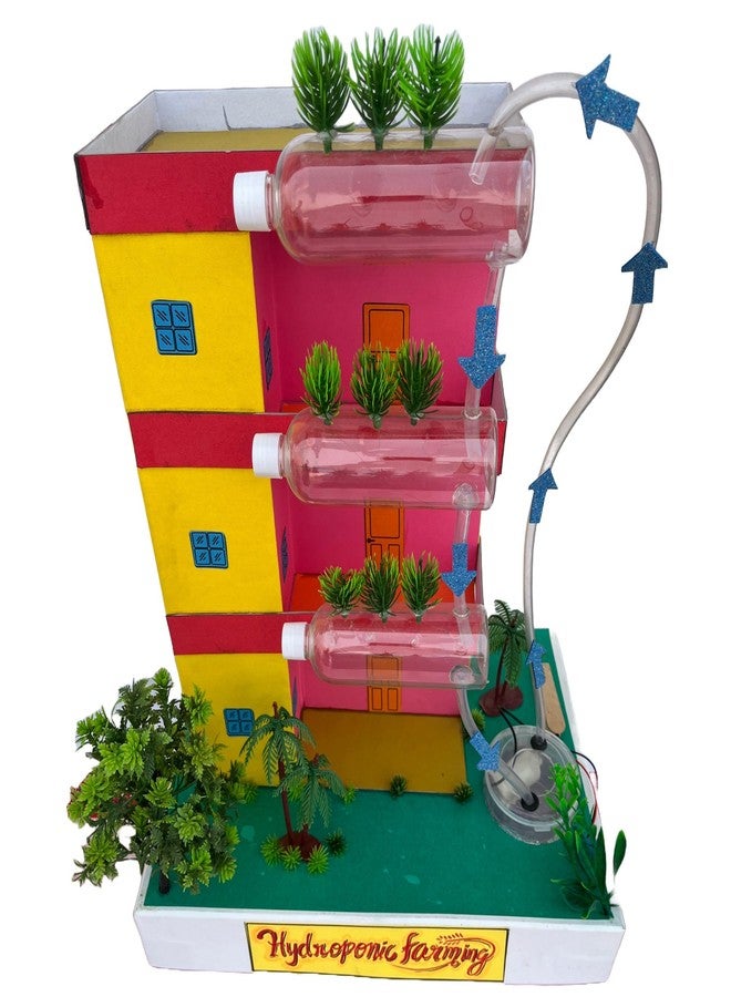 KOMODO CRAFT Hydroponic Farming Working Model DIY Kit for Students | 3D Science Project for School Exhibition | STEM Learning Educational Toy | Sustainable Farming Model with Water Pump & Accessories - Image 3