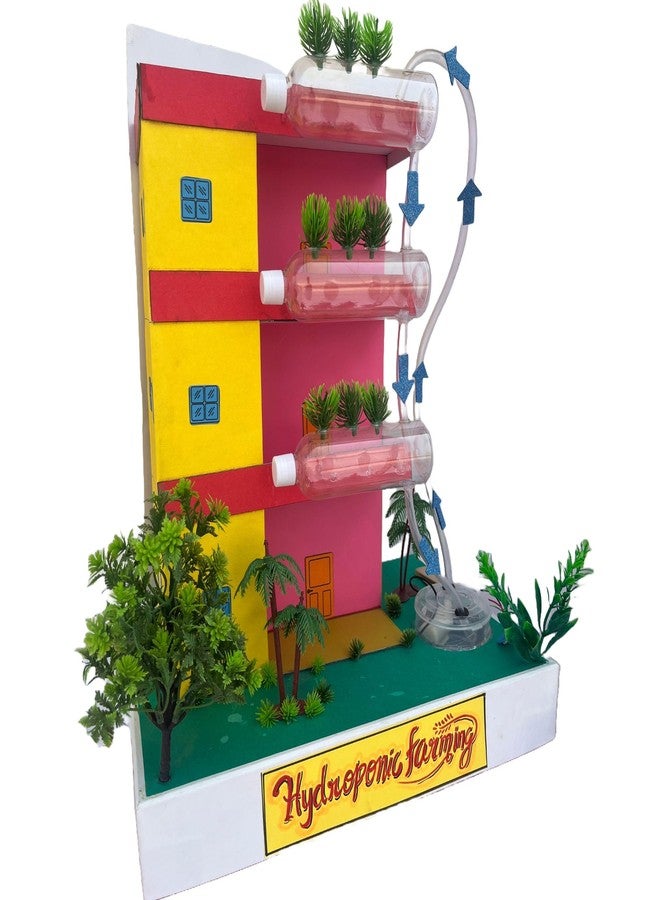 KOMODO CRAFT Hydroponic Farming Working Model DIY Kit for Students | 3D Science Project for School Exhibition | STEM Learning Educational Toy | Sustainable Farming Model with Water Pump & Accessories - Image 2