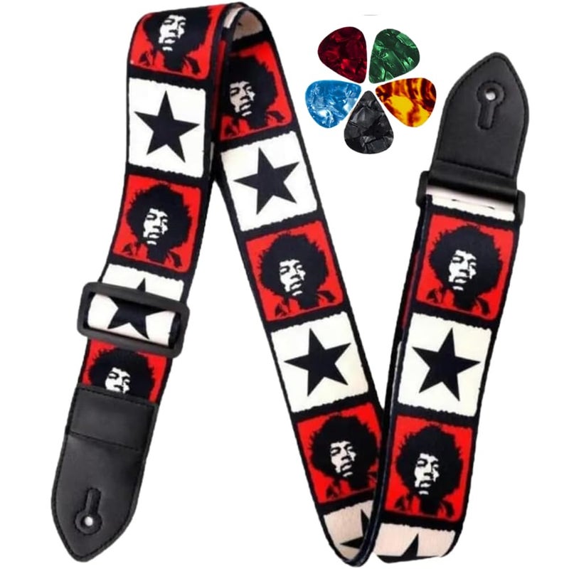 Mocking Bird Guitar Strap for Acoustic Adjustable Buckle Electric Guitar Strap Polyester Guitar Belt For Acoustic/Bass/Electric Guitar - Image 1