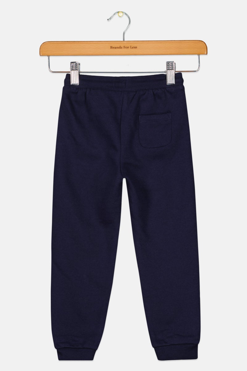 Hamleys Toddlers Girl Drawstring Jogger Pants, Navy - Image 2