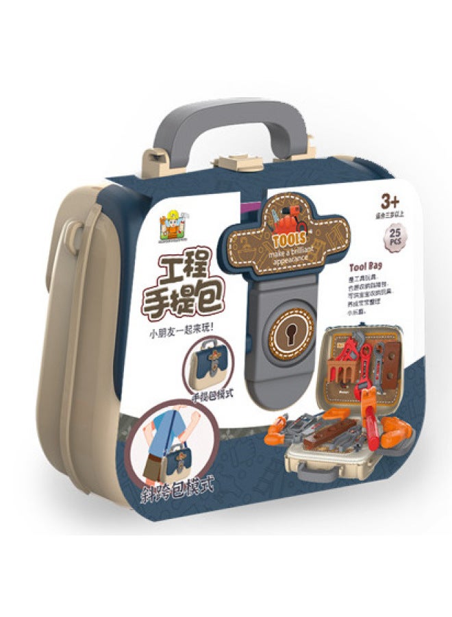 Toys Children's Messenger Bag Toys Play House Toys Boys And Girls Stall Toys Small Gifts Toys-Color:28-Piece Hamburger Crossbody Bag  - Image 2