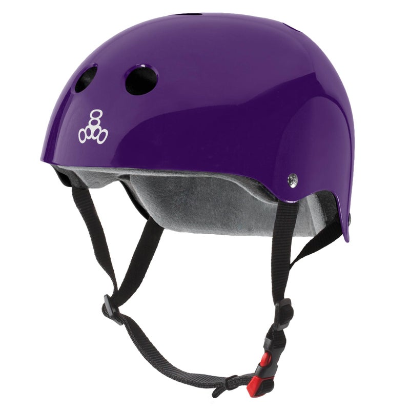 Triple Eight Certified Sweatsaver Helmet for Skateboarding BMX Roller Derby Roller Skating Inline Skating Scooter and Bike