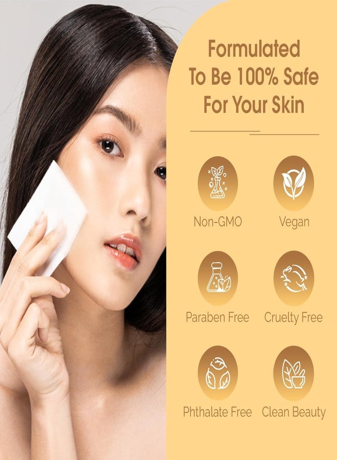 Radiant Aura Facial Wipes with Vitamin C & E - Dermatologist Tested Cleansing Face Wipes for Hydrating & Exfoliating - Refreshing Moisturizing Wipes - Glowing Skin Cleansing Patches - 60 Count - Image 5