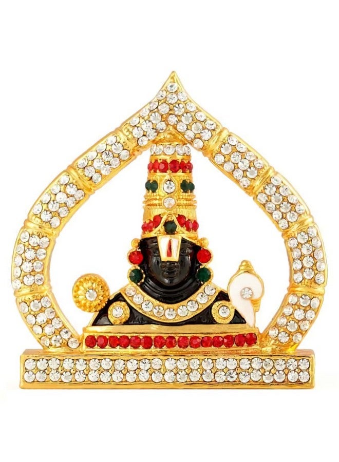 GCT Tirupati Balaji Idol Lord Venkateswara Idol (B-185) Black Gold Metal Statue for Home Décor Car Dashboard Mandir Pooja Murti Temple Puja Office Table Showpiece - Image 1