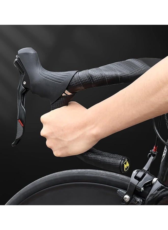 شريط لاصق لمقود الدراجة.تصميم مضاد للانزلاق بجودة عالية ولون اسود - Image 4