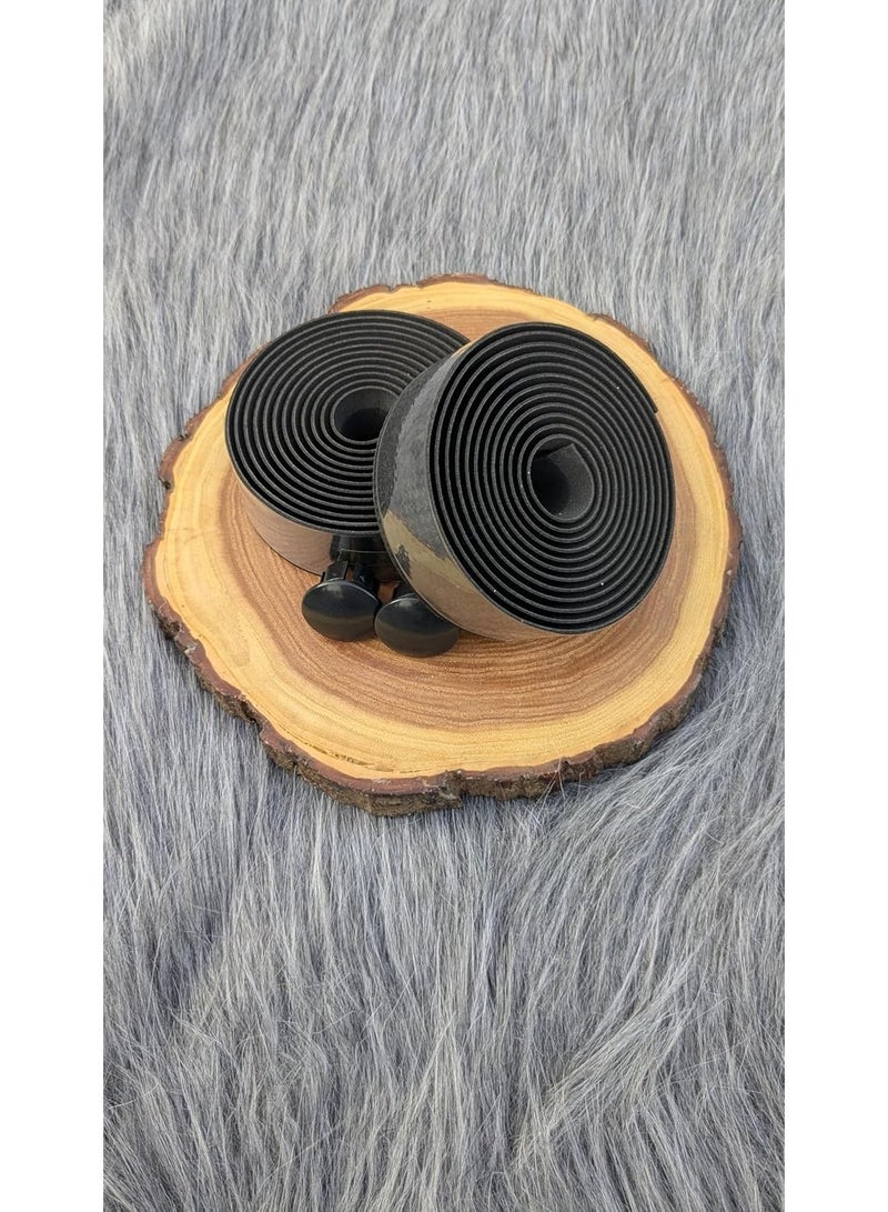 شريط لاصق لمقود الدراجة.تصميم مضاد للانزلاق بجودة عالية ولون اسود - Image 2