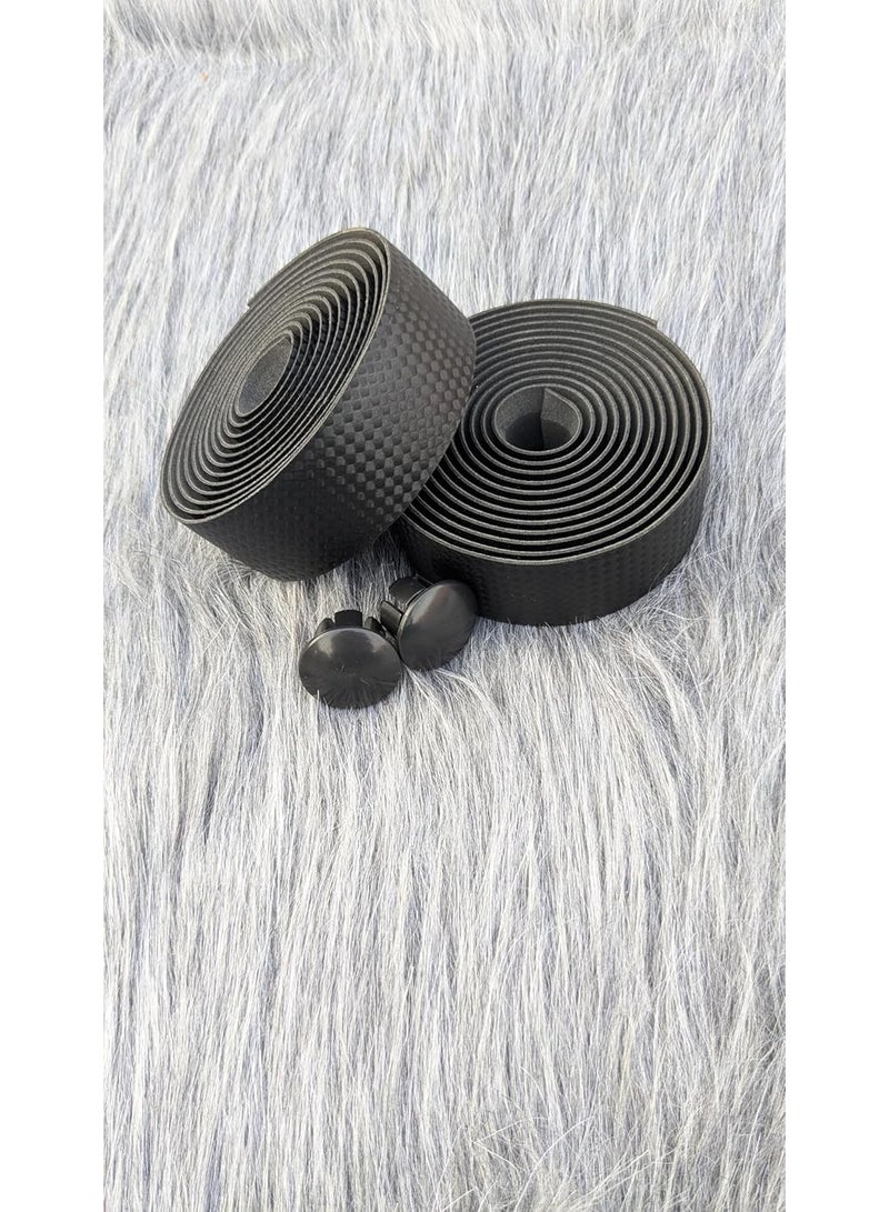 شريط لاصق لمقود الدراجة.تصميم مضاد للانزلاق بجودة عالية ولون اسود - Image 3