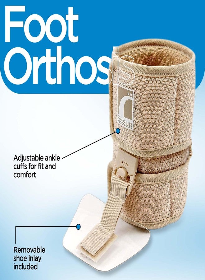 Ossur Foot-up Drop Foot Brace - Ankle Support Comfort Adjustable Wrap (Beige, Medium) - Image 3