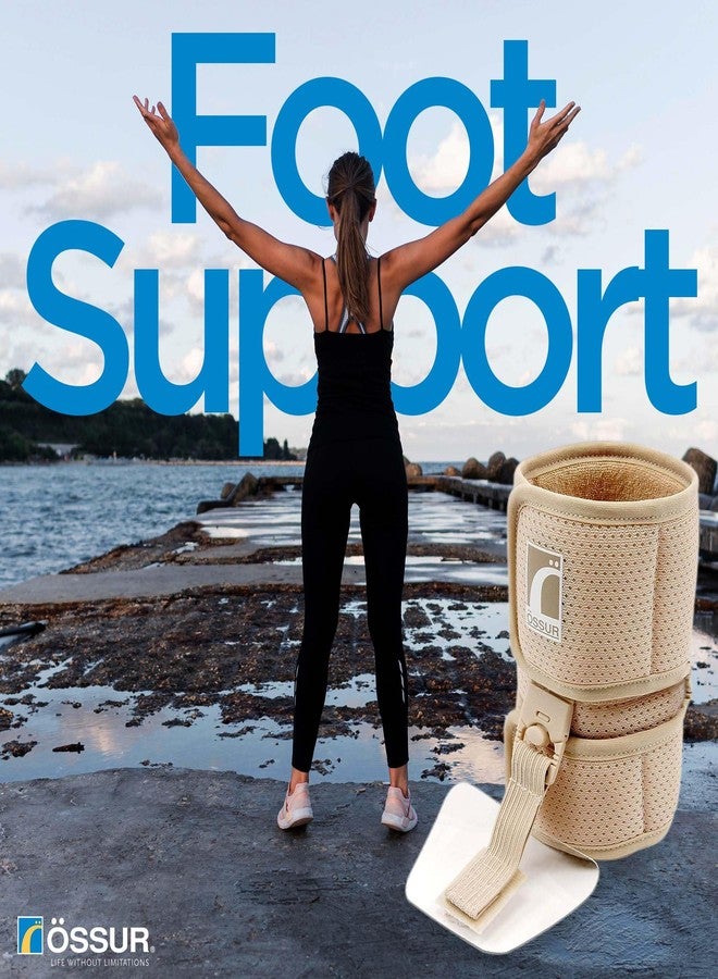 Ossur Foot-up Drop Foot Brace - Ankle Support Comfort Adjustable Wrap (Beige, Medium) - Image 4