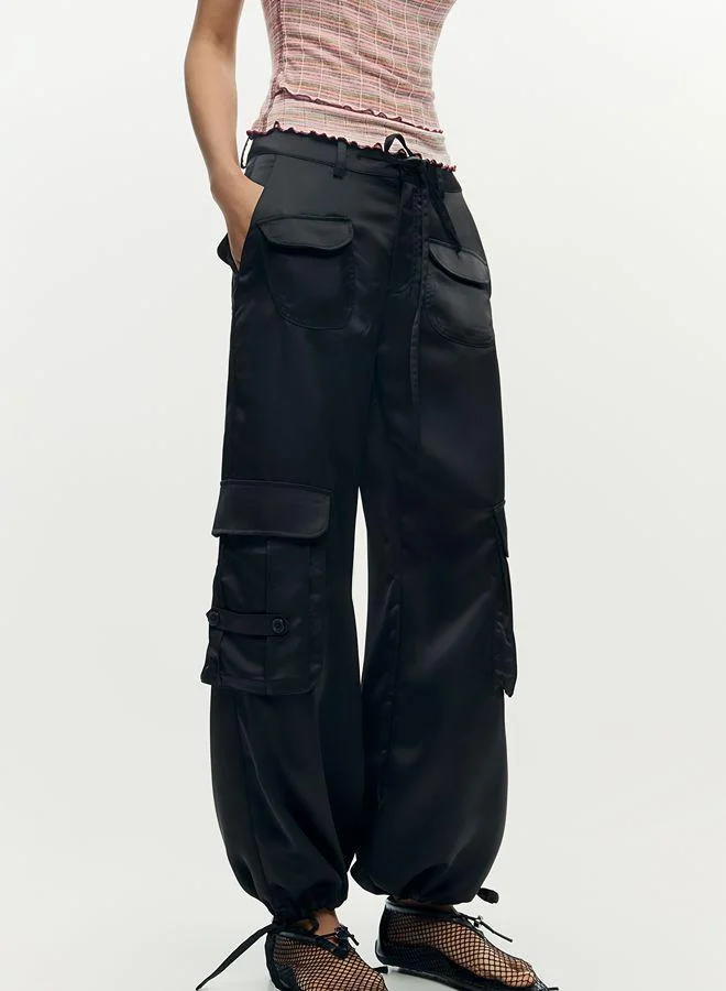 Desigual Satin cargo pants