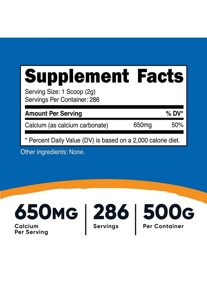 Nutricost مسحوق كربونات الكالسيوم 500 جرام - Image 3