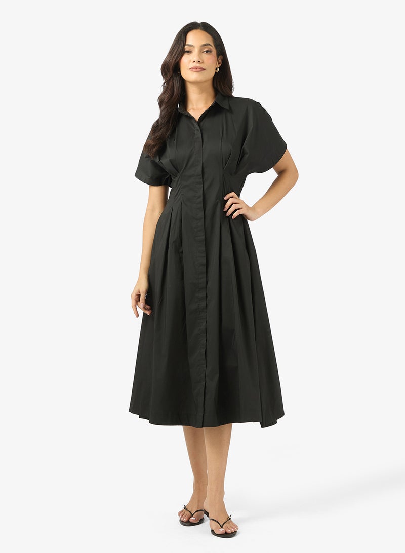 فيرو مودا فستان قميص قصير الأكمام - Image 1