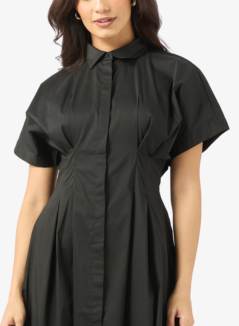 فيرو مودا فستان قميص قصير الأكمام - Image 3