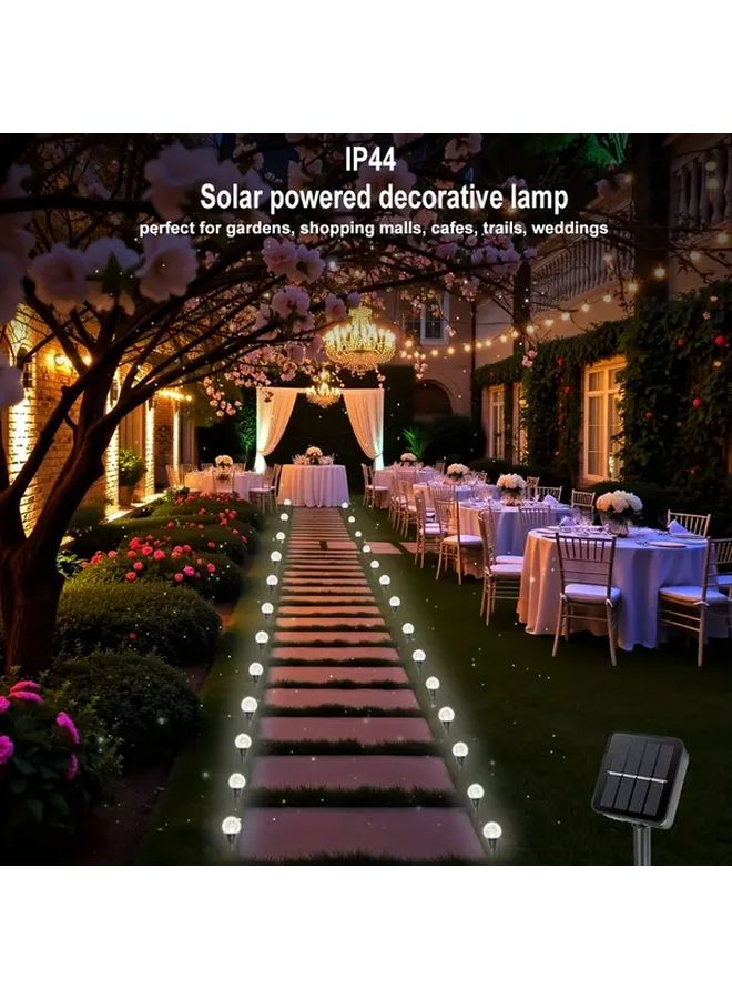30 LED Solar Outdoor String Light 8 Modes Motion Sensor IP44 White - Image 2