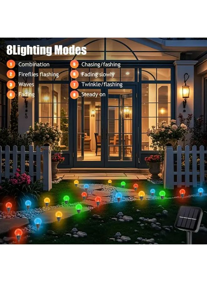 30 LED Solar Outdoor String Light 8 Modes Motion Sensor IP44 White - Image 5