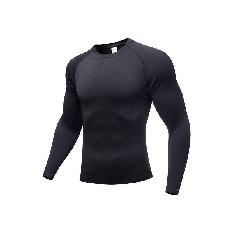 Men's Compression Shirt Breathable Quick-Dry Stretch Training Top - Image 1