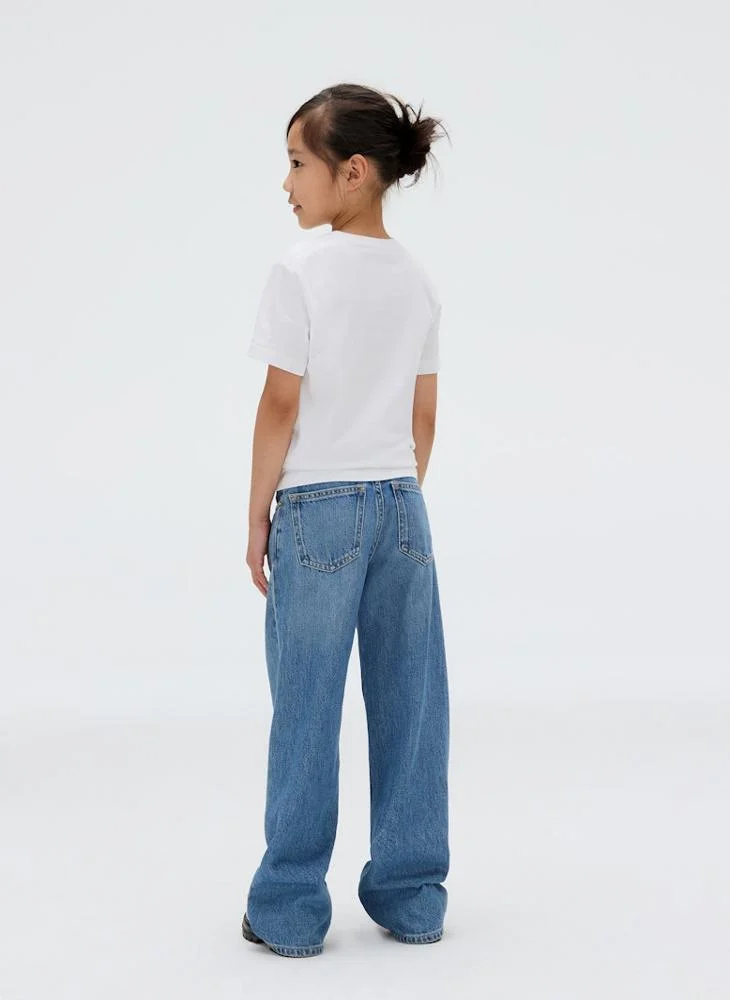 كالفن كلاين جينز Kids Mono Mini Badge Crew Neck T-Shirt
