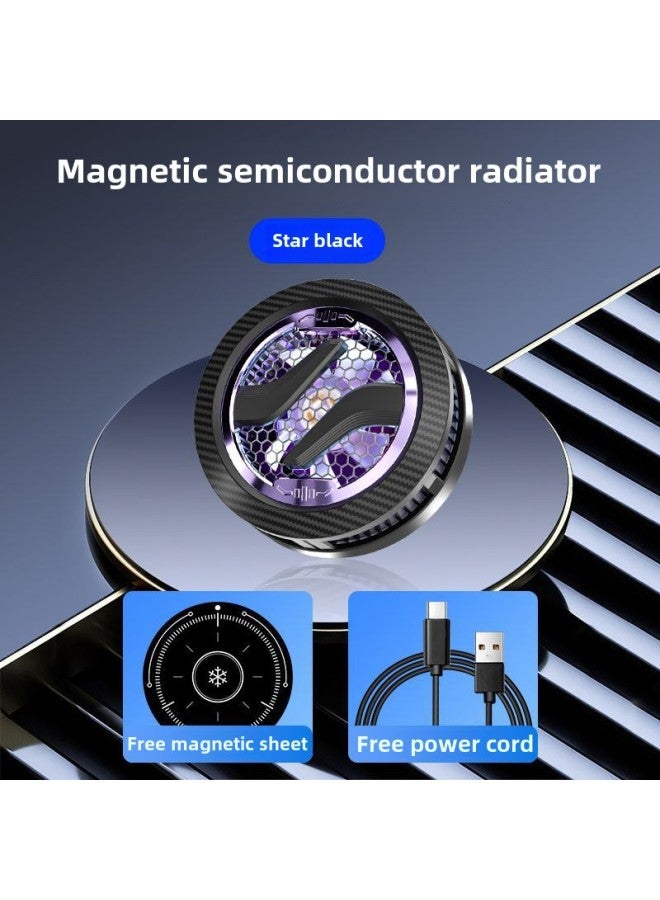 Beauenty S1 Semi-conductor Cooling Phone Holder Silent Gaming Back Clip For Live Broadcasting Playing Mobile Games-Product Color:S23 Icing Three-speed Radiator - Black (25℃Ice + Three-speed Adjustment) - Image 1