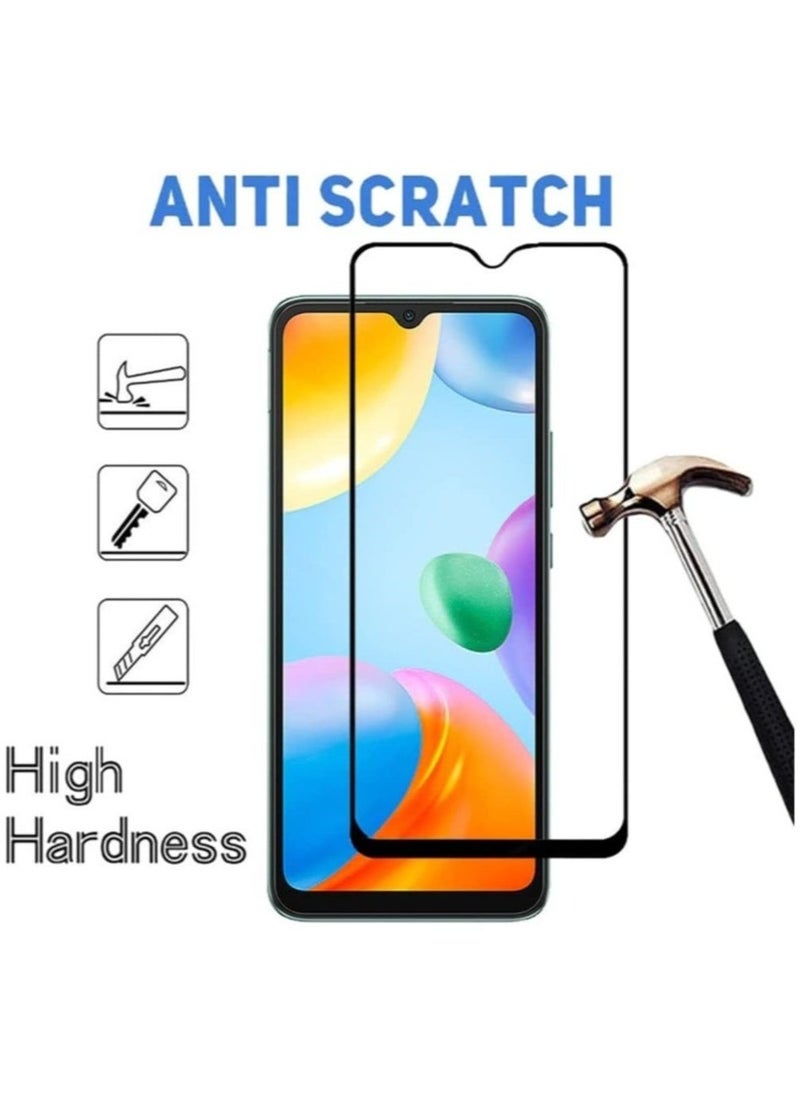 Raxoom Screen Protector for Xiaomi Redmi 10C / Xiaomi Poco C40 / Xiaomi Redmi 10 Power Tempered Glass Screen Protector 9H Hardness Anti Fingerprint Scratch Resistance 2.5D Curved Edge Glass - Image 3