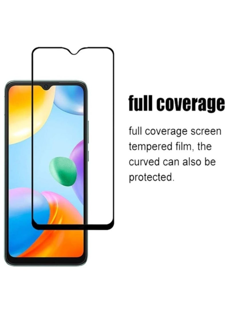 Raxoom Screen Protector for Xiaomi Redmi 10C / Xiaomi Poco C40 / Xiaomi Redmi 10 Power Tempered Glass Screen Protector 9H Hardness Anti Fingerprint Scratch Resistance 2.5D Curved Edge Glass - Image 5