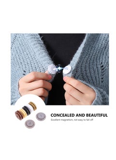 Excefore 6 Pairs Magnetic Coat Buttons Invisible Hidden Sewing Button with Magnets Inside for Coat Jacket Suitcase Bag Pajamas Magnetic Buckle Style 1  - Image 4