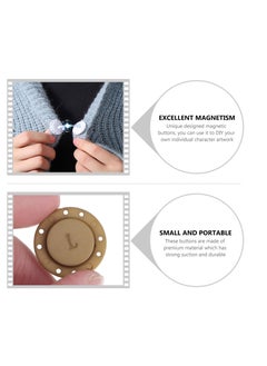Excefore 6 Pairs Magnetic Coat Buttons Invisible Hidden Sewing Button with Magnets Inside for Coat Jacket Suitcase Bag Pajamas Magnetic Buckle Style 1  - Image 2