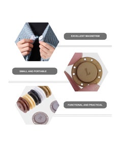 Excefore 6 Pairs Magnetic Coat Buttons Invisible Hidden Sewing Button with Magnets Inside for Coat Jacket Suitcase Bag Pajamas Magnetic Buckle Style 1  - Image 5