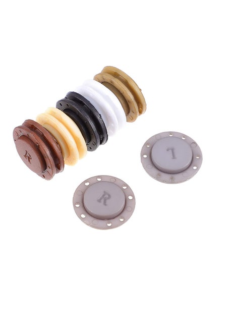 6 Pairs Magnetic Coat Buttons Invisible Hidden Sewing Button with Magnets Inside for Coat Jacket Suitcase Bag Pajamas Magnetic Buckle Style 1