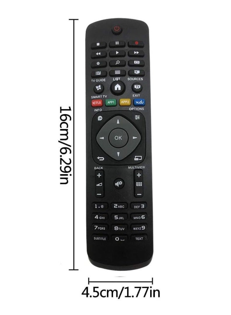 ELTRAZONE Replacement Philips TV LED LCD Remote Control MT-L1030 - Universal Remote Control for Philips TVs - Includes Battery - Image 2