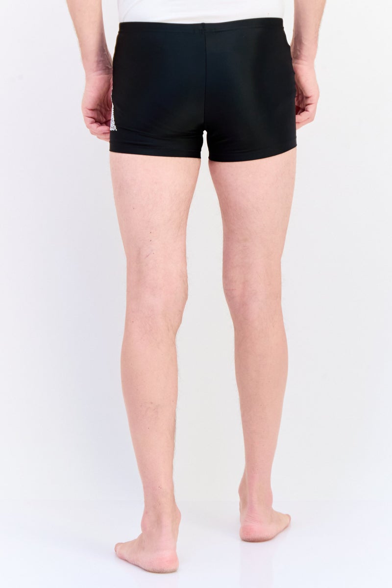 Adidas Men Brand Logo Swim Trunks, Black  - Image 4